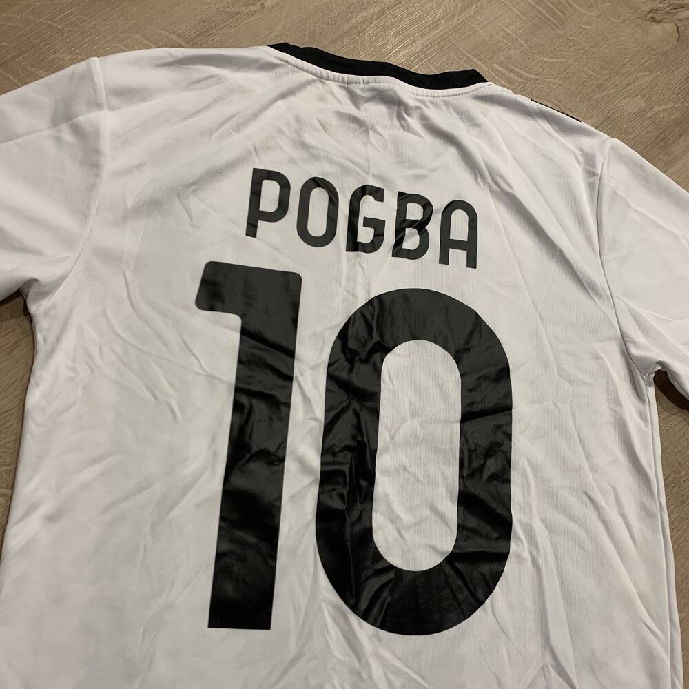 Juventus FC Jeep Football Soccer Jersey Paul Pogba #10 Men's Large Lightning - Picture 5 of 7